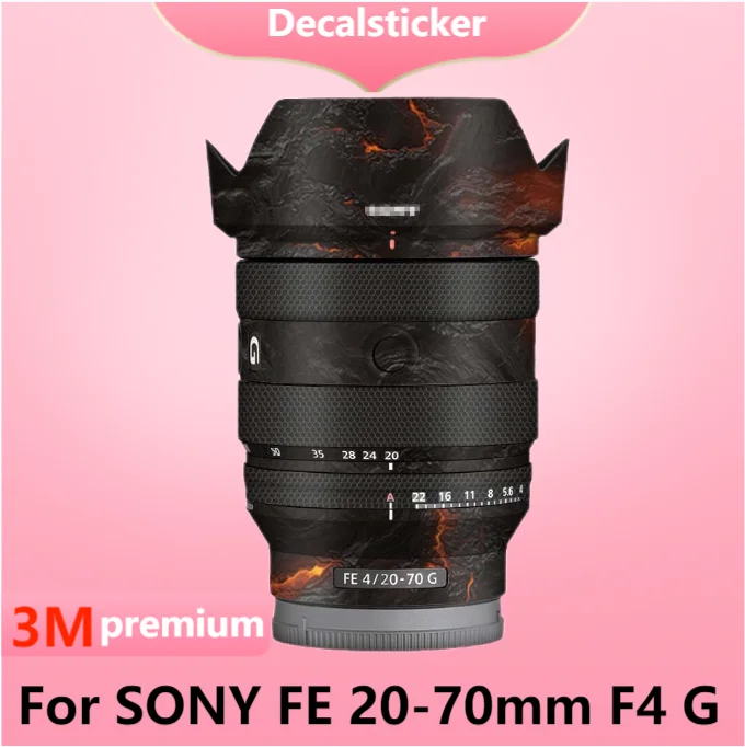 Per Sony Fe 20-70Mm F4 G Adesivo Per Lenti Decalcomania Protettiva Per La Pelle Pellicola Avvolgente In Vinile Rivestimento Protettivo Antigraffio Sel