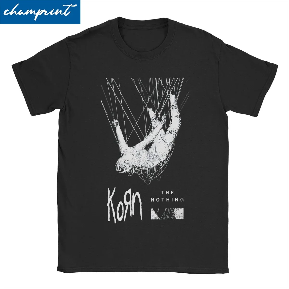 Korner The Niente T Shirt Uomo Donna Cotone Divertente T-Shirt Girocollo Musica Rock Tee Shirt Manica Corta Abbigliamento Originale