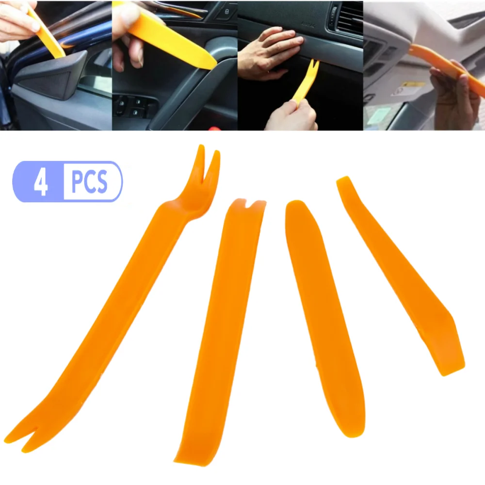 Nuovo 4Pcs Abs Automobile Audio Door Clip Panel Removal Tool Per Cruze Aveo Sonic Lova Sail Equinox Captiva Volt Camaro Cobalt Mat