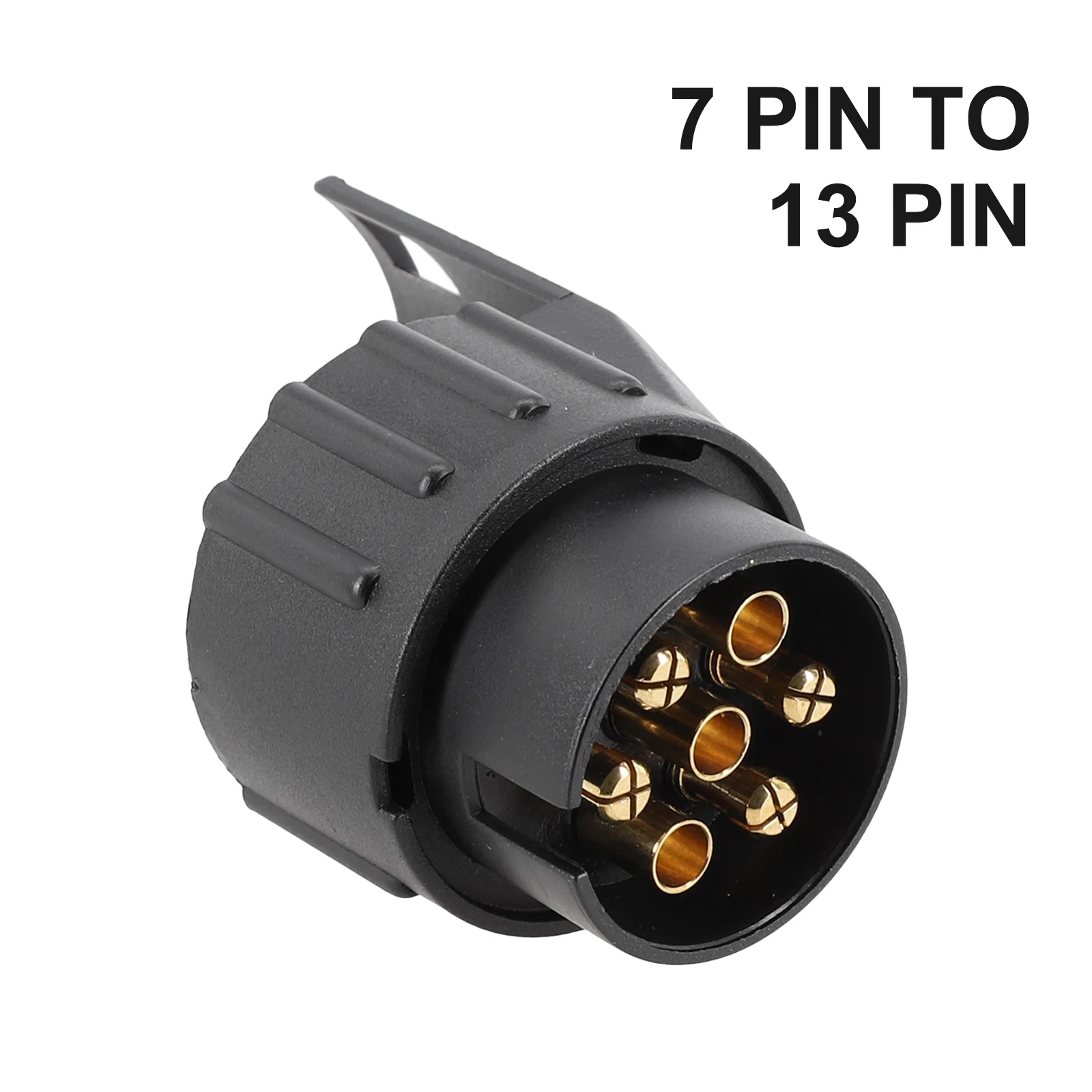 Presa Di Traino Rv Towbar 1 Pz Accessori Nero Camper Caravan Convertitore Elettrico Parti Leggere Spina 12V Dc
