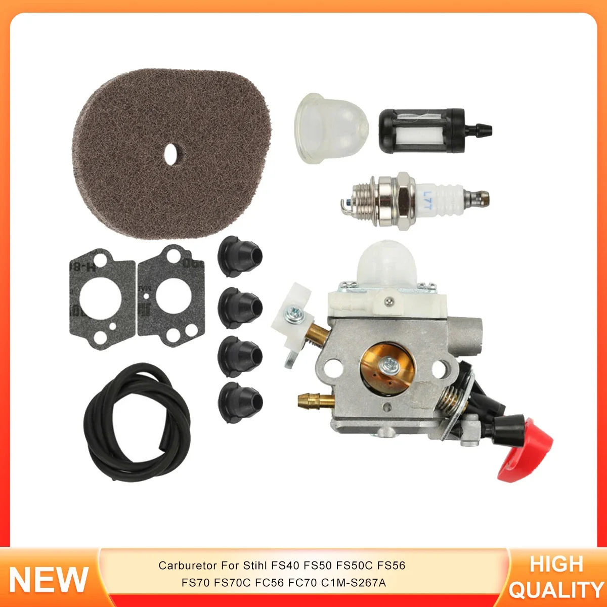Carburatore Per Stihl Fs40 Fs50 Fs50C Fs56 Fs70 Fs70C Fc56 Fc70 C1M-S267A
