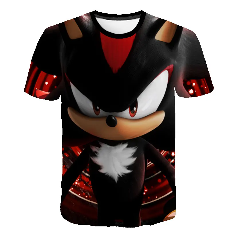 Nuova Estate Sonic Cartoon Abbigliamento Per Ragazzi T-Shirt Con Stampa 3D Per Bambini T-Shirt Sonic Top Per Ragazzi Estate Maniche Corte Ad Asciugatu