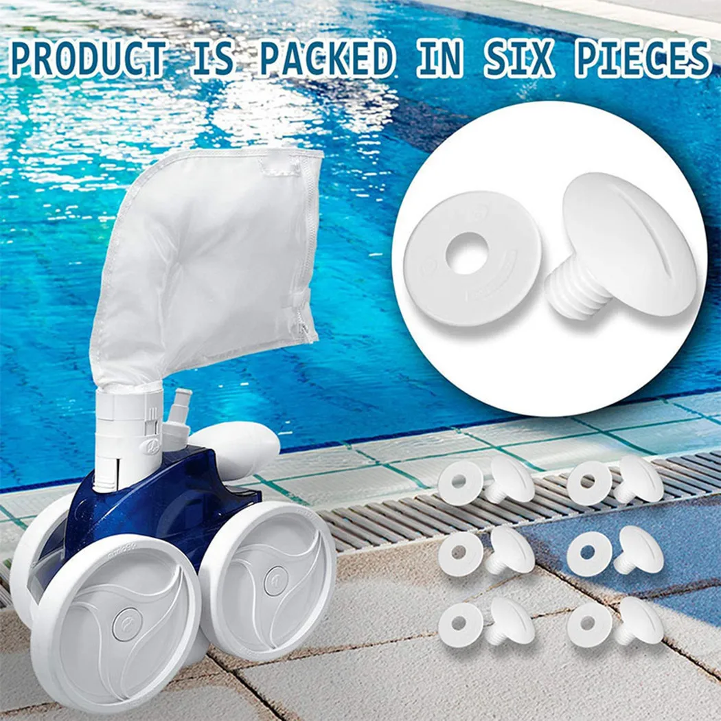 Kit Viti Ruota 6 Pezzi Per Vite Ruota Polaris 180/280/380 Parti Pulitore Piscina C-55 C55 Aspirapolvere Sostituire Numero C55 C-55