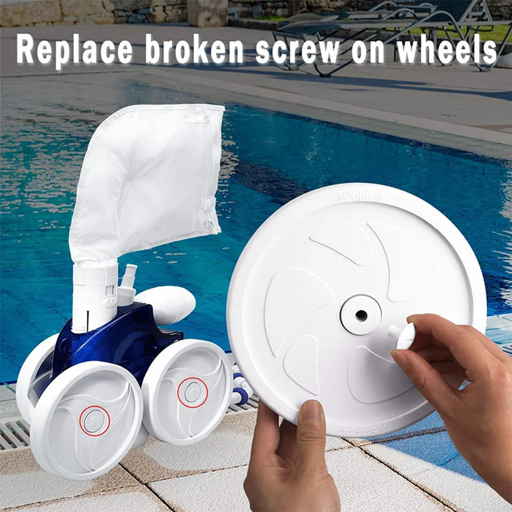 Parti Del Kit Di Viti Per Ruote Bianche Vite Per Ruota Di Ricambio Per Piscina 180/280/380 6Pack C-55 C55 Cleaner Per Modelli Polaris