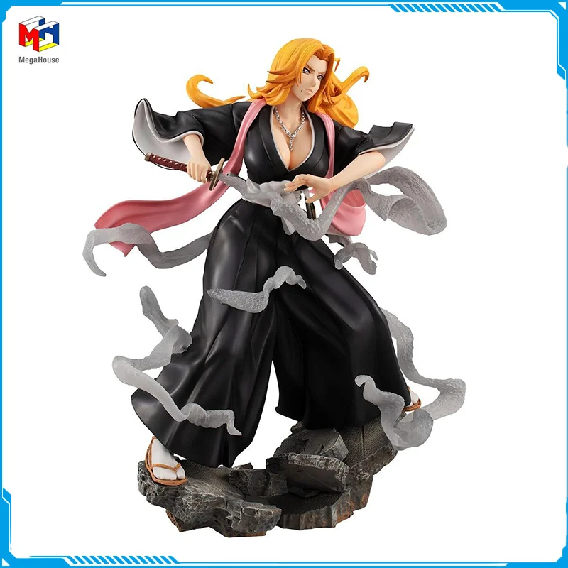 Disponibile Megahouse G.E.M.Series Bleach Matsumoto Rangiku New Original Anime Figure Model Toys For Boys Action Figures Collection