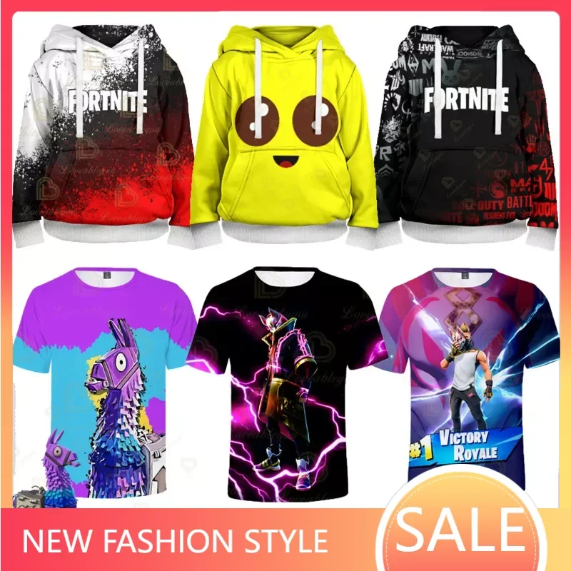 Felpa Con Cappuccio Da Uomo Pop Fortnite Victory Royale Peely Top Llama Drift Print Ragazzi Ragazze Giacca Da Cartone Animato Bambini Pullover Felpa C