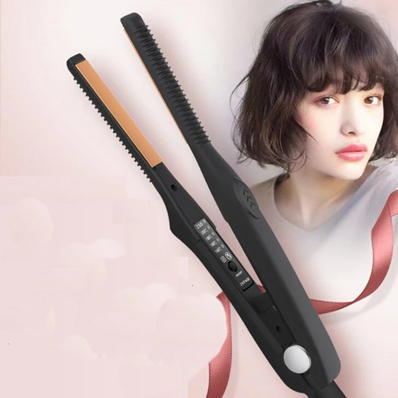 Mini Ferro Da Stiro Per Capelli Corti 1/2 Pollici Matita Ferro Da Stiro Riscaldamento Rapido Mini Piastra Per Capelli Regolabile A Temperatura
