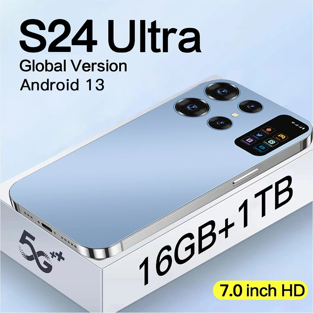 Versione Globale Smartphone Originale S24 Ultra 16G 1Tb Telefono Fotocamera 72Mp Celular Daul Card 7000Mah 4G 5G Cellulare