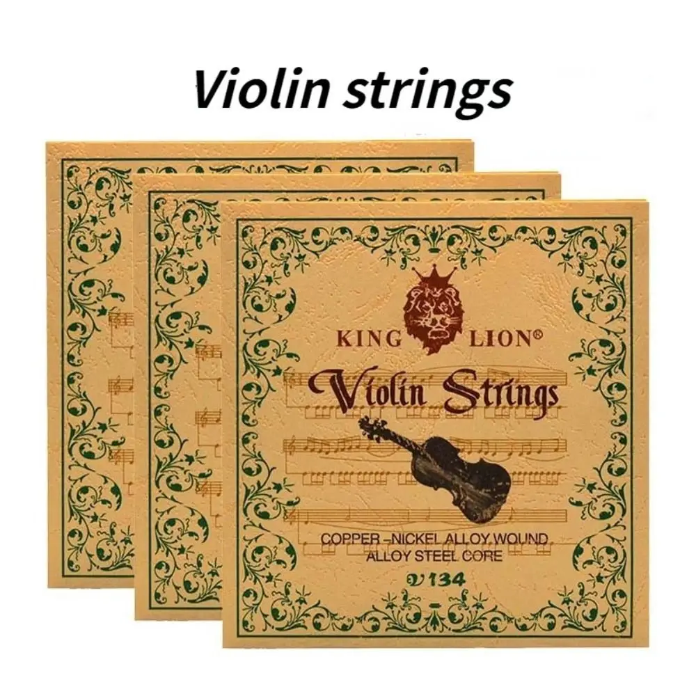 V134 King Lion Violino String Playing String Rame-Nichel Bianco Rame Violino String Set Steel Core Universal Musicisti