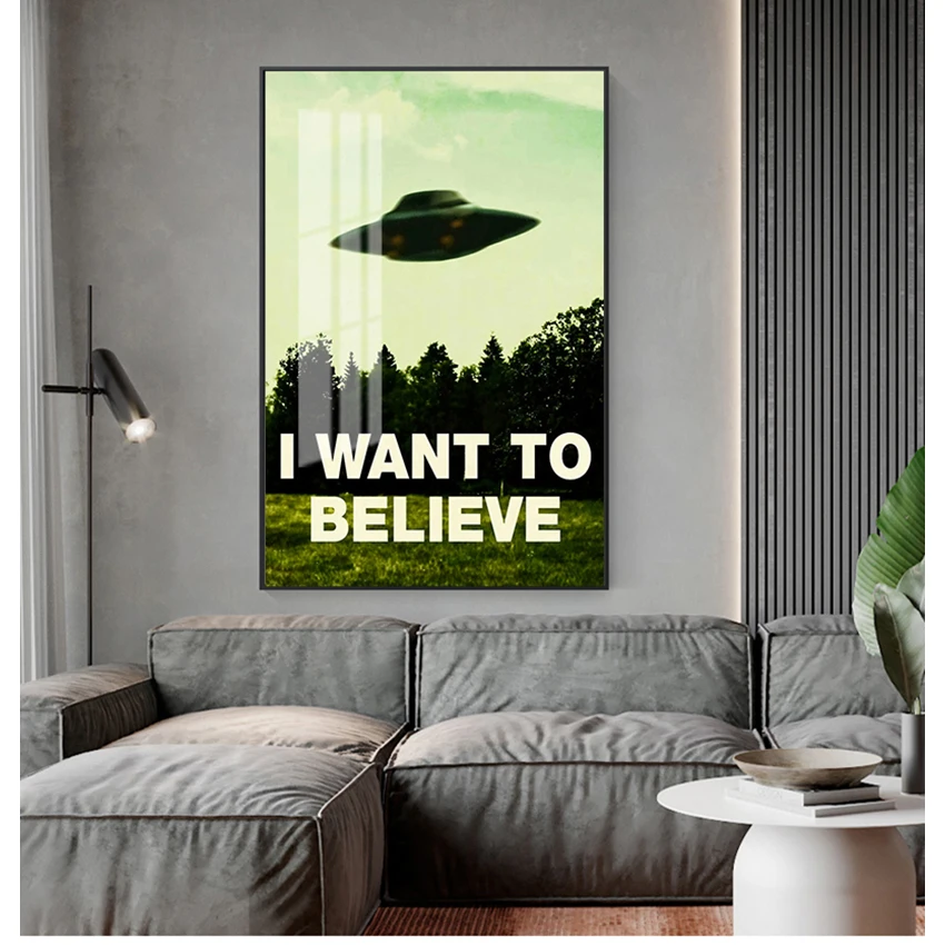 Immagini Per La Decorazione Del Soggiorno Senza Cornice Voglio Vedere X File Tv Gioca Stampe Su Tela Pittura Poster Wall Art