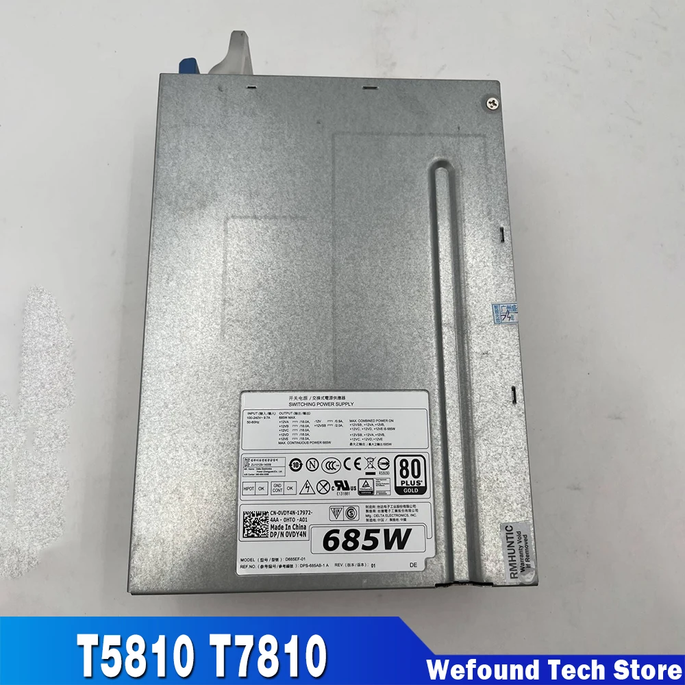 Alimentatore Workstation Per Dell T5810 T7810 D685Ef-01 F685Ef-01 0 Cyp9P 0 K8Cdy 0 Vdy4N 685W