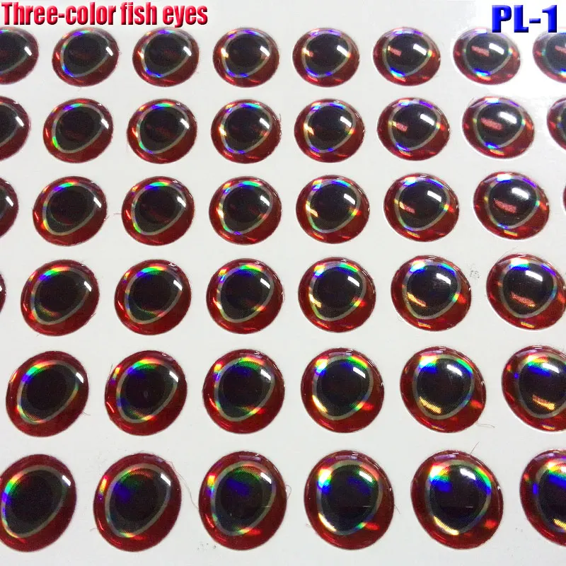 2019Hot 3D Fishing Lure Eyes The Silver Eyes Circle Lure Eyes 1000 Pz/Lotto