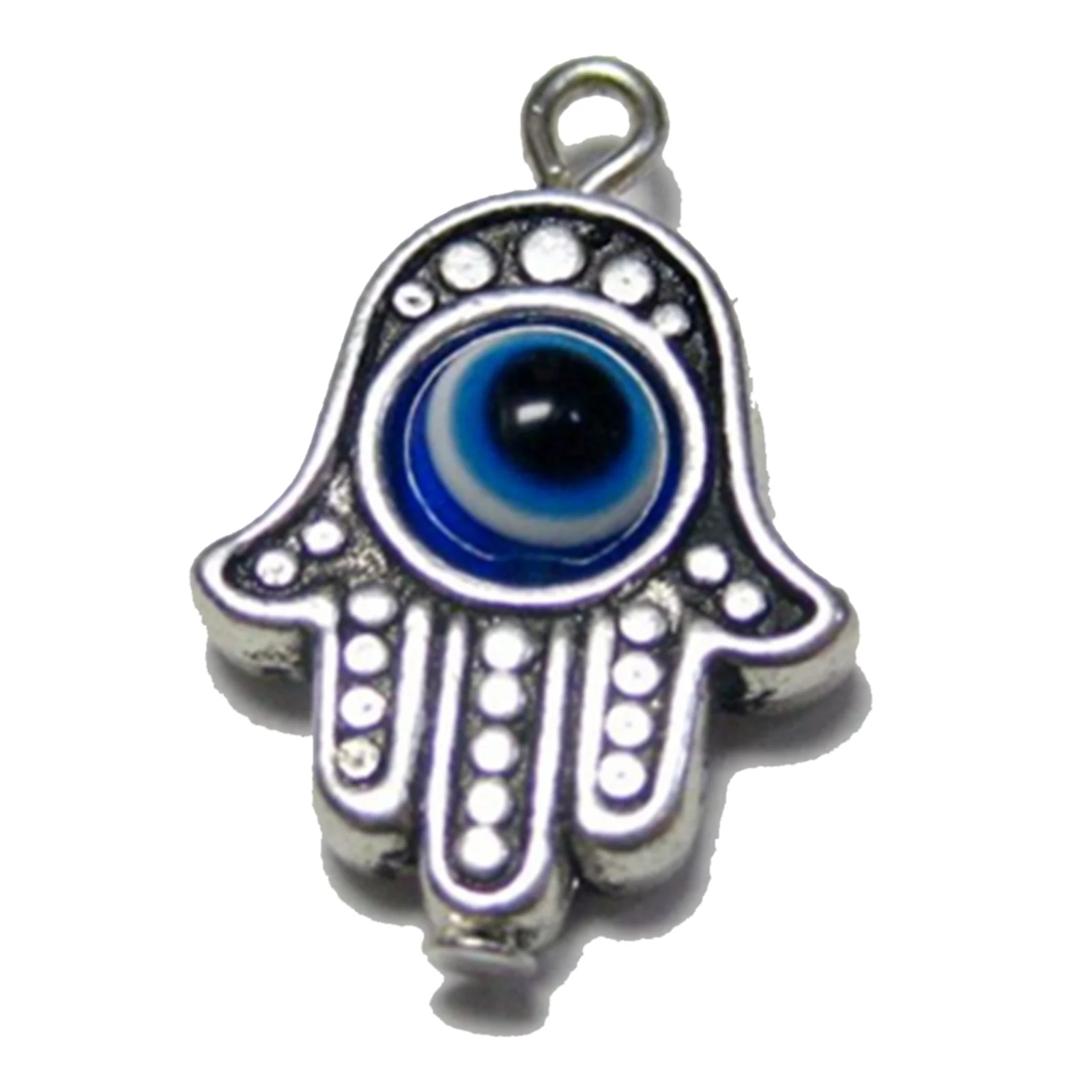 30 Ciondoli In Argento Hamsa Hand Blue-Eyed Kabbalah