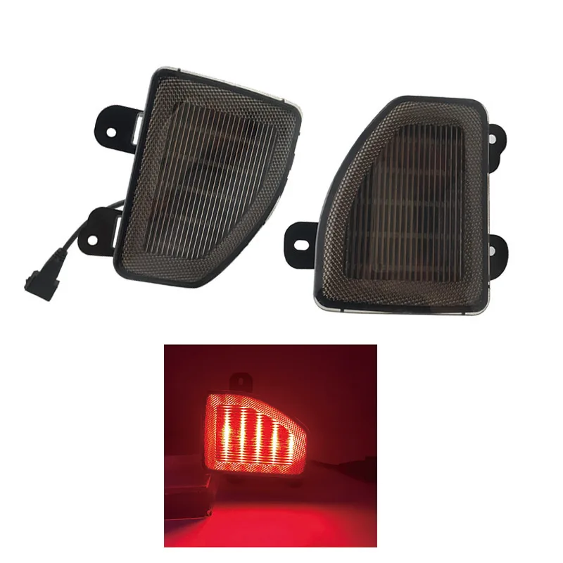 2Pcs Luci Paraurti Posteriori Affumicate/Rosse Per Accessori Jeep Wrangler Jl Per 2018 Wrangler Jl Led Lampada Freno Paraurti Posteriore