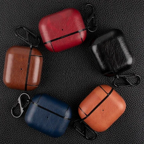Custodia Per Auricolari Wireless Per Airpods 3 Cover Per Airpods 3 Generation 2021 Custodia Protettiva In Pelle Pu Per Airpods 3 3Rd Capa Shell