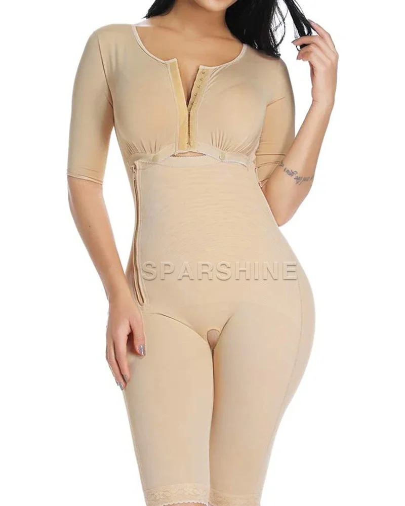 Allenatore Per La Vita Da Donna Controllo Dell'Addome Body Shaper A Maniche Lunghe Body Dimagrante Butt Lifter Flat Belly Shapewear