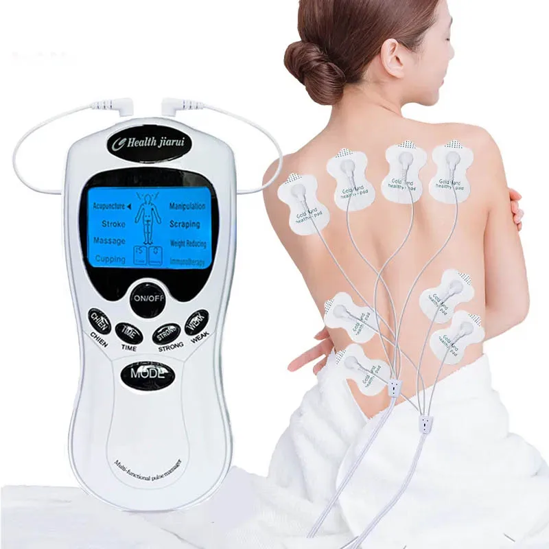 Electric Body Tens Muscle Neck Massager Back Foot Knee Meridian Therapy Massage Machine Electronic Slimming Relax Pad Stimulator