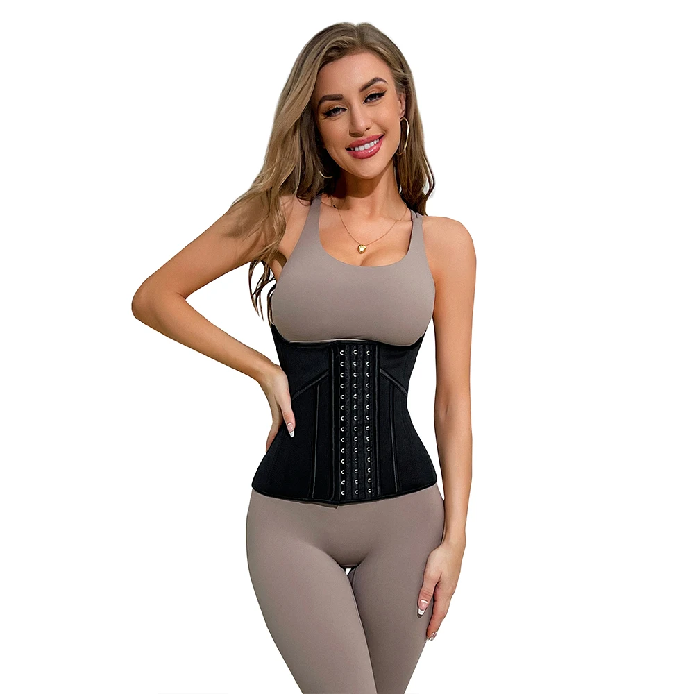 Neoprene Waist Trainer 21 Steel Bones Corsetto In Vita Dimagrante Sport Gym Belt Gridle Cincher