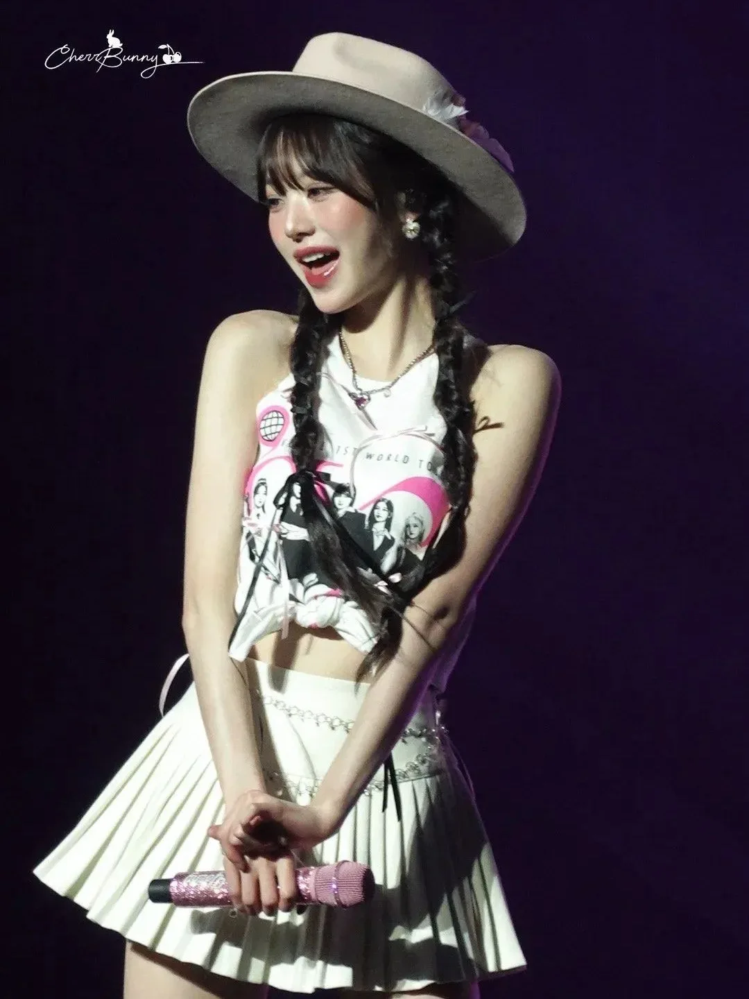 Kpop Jang Won Young Summerconcert Sweet Slim Mini Gonna A Pieghe