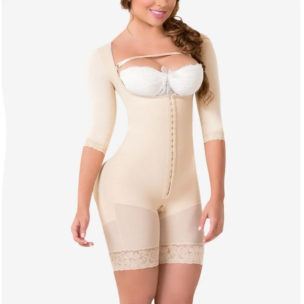 Curvaceous Shapewear Da Donna Fajas Chiusura Shapewear Da Donna Controllo Della Pancia Cavallo Busto Aperto Body Dimagrante Body Shaper
