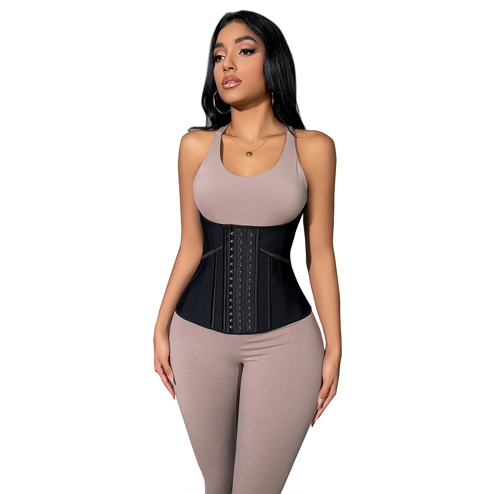 Latex Waist Trainer Cincher 21 Steel Bones Cintura Corsetto Dimagrante Cintura Sportiva Gridle