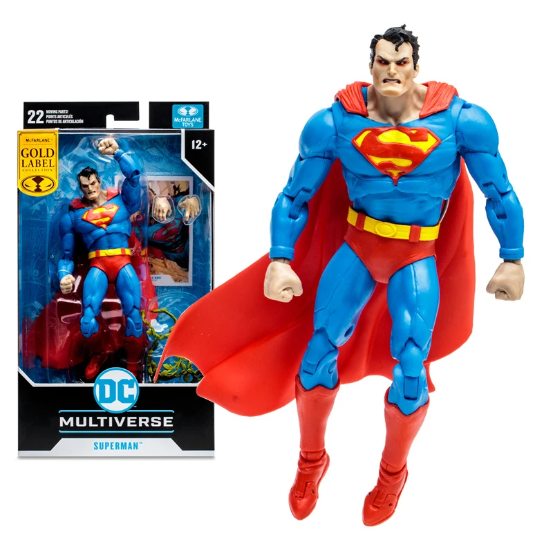 100% Originale Mcfarlane Toys Hush: Superman (Variante) Gold Label 7 Pollici Action Figure Model Giocattolo Da Collezione Regalo Di Compleanno