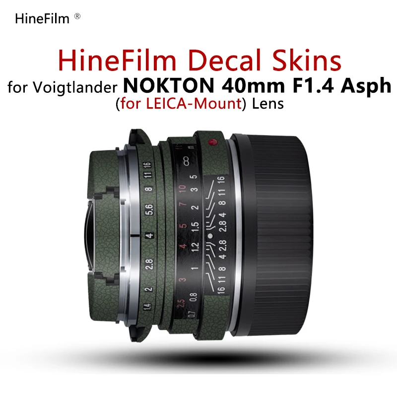 Per Voigtlander 40 F1.4 Leica Mount Lens Sticker 40 F1.4 Copriobiettivo Avvolgente Per Voigtlander Nokton 40Mm F/1.4 Vm Lens Decal Skin