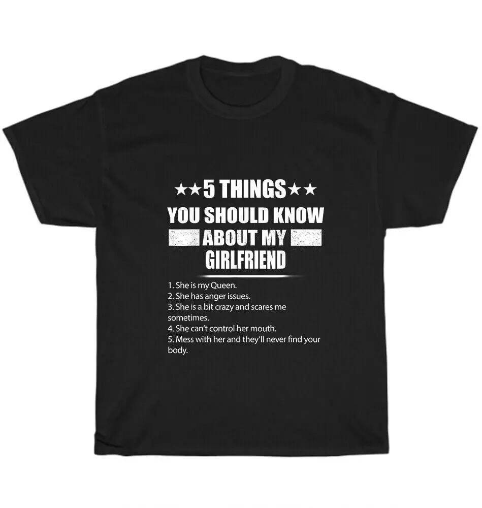 Nuove 5 Cose Da Sapere Sulla Maglietta Della Mia Fidanzata Regalo Divertente Unisex