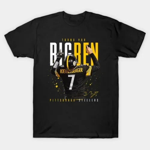 Nuova Maglietta Da Uomo Ben Roethlisberger S 3Xl Maniche Lunghe O Corte