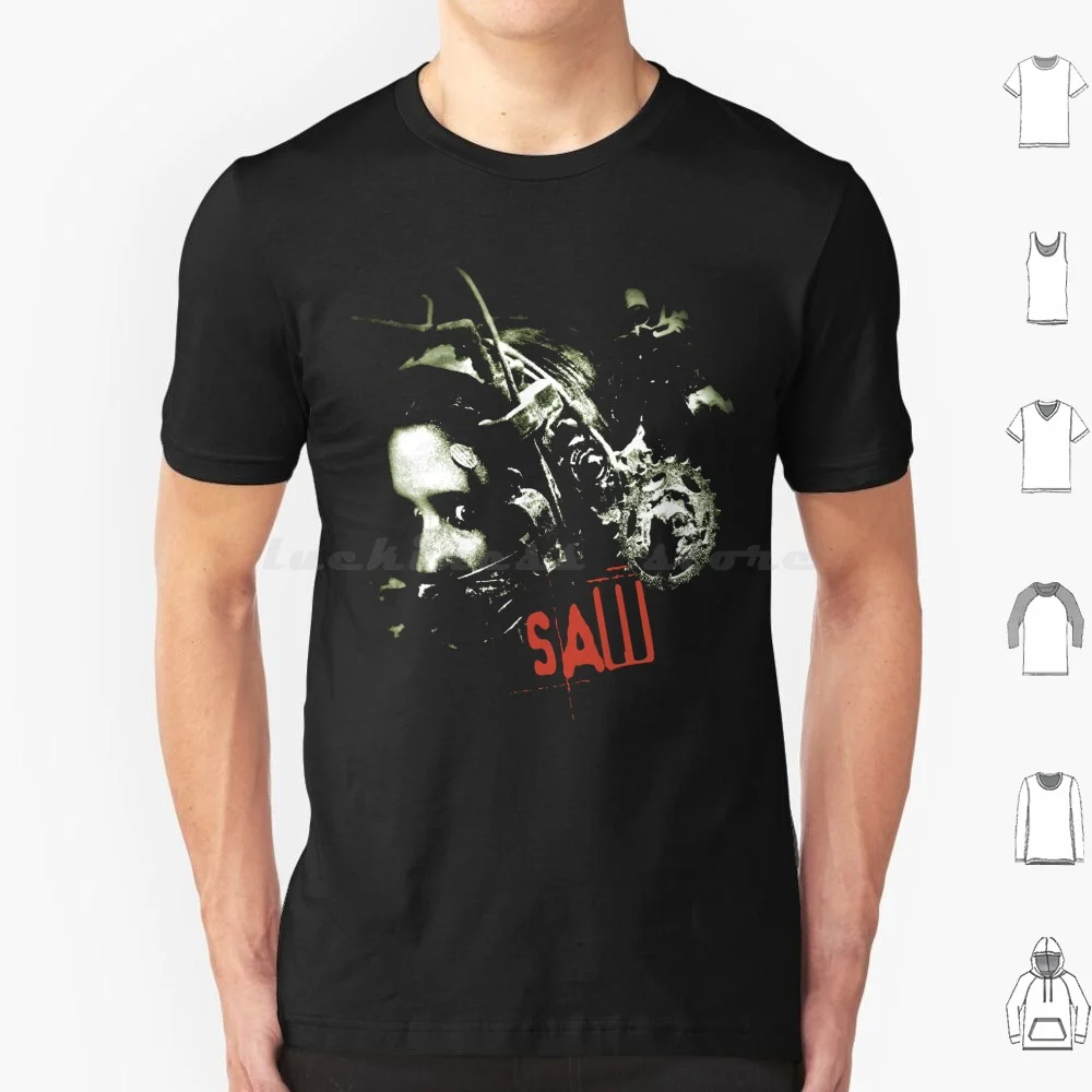 Saw Horror Movie Retro T Shirt Cotton Men Women Diy Print Saw Saw Film Saw Movie Theater Movie 2023 Movie Retro Saw Movie Retro