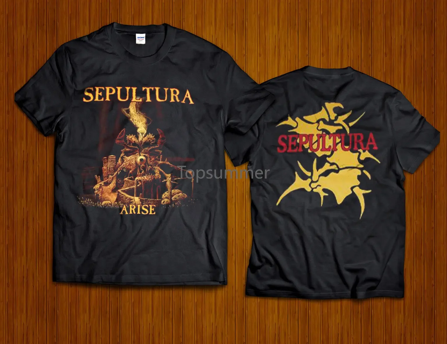 Vintage Sepultura Arise New Black T Shirt Reprint