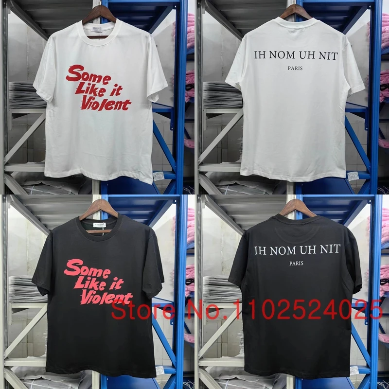 Uomo Donna Ih Nom Uh Nit T-Shirt American Street Style Letter Print Casual Allentato Ih Nom Uh Nit Top Manica Corta