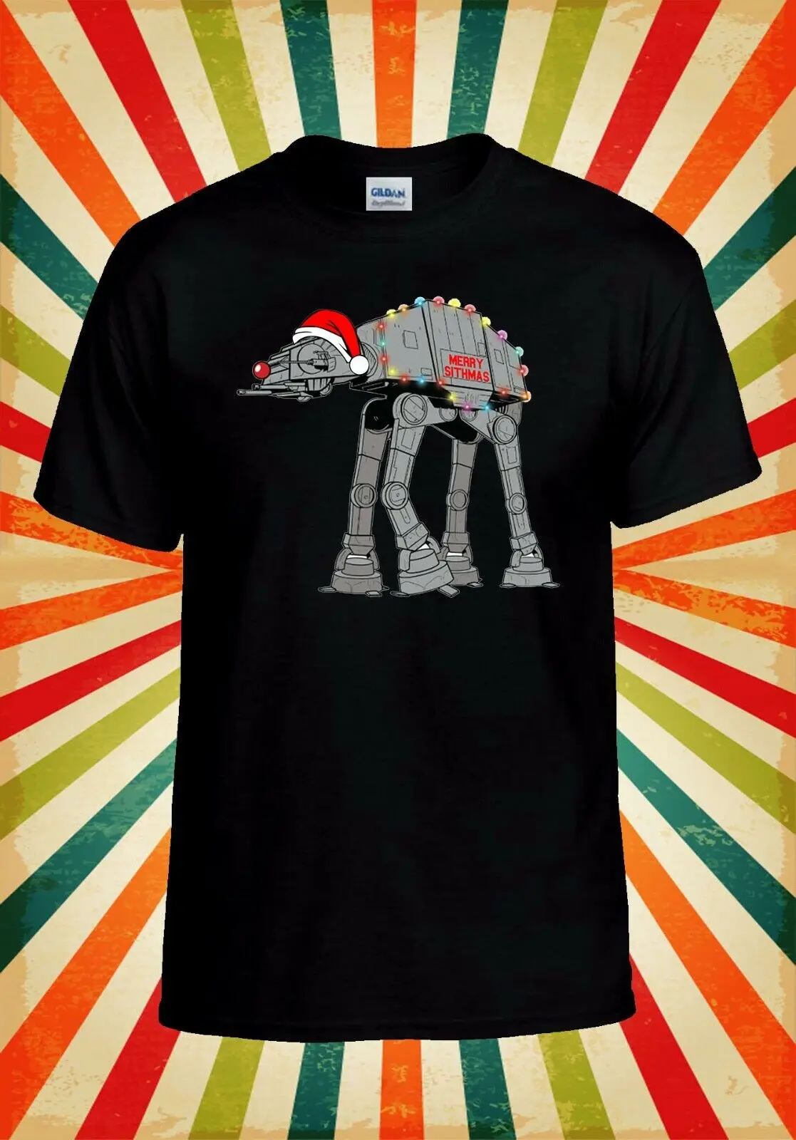Merry Sethmas At-At Cool Robot Funny Uomo Donna Canotta Canotta Unisex T Shirt 1769