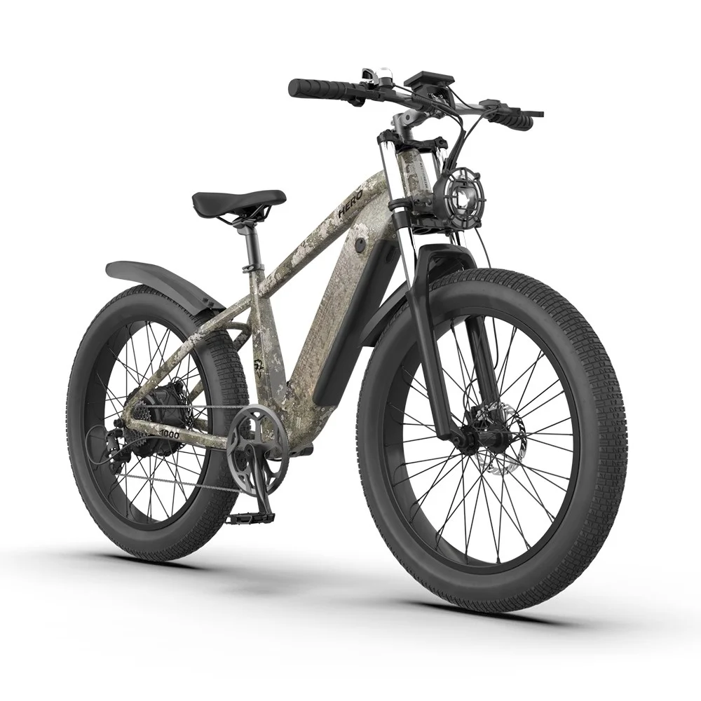 52V 1000 Watt Di Potenza Ebike 20Ah Batteria Al Litio Mountain Bike Elettrica 26*4.0 Pollici Grasso Pneumatico Stealth Bomber Bici Elettrica Biciclett