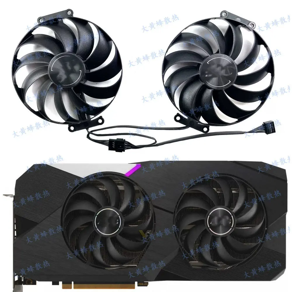 La Ventola Di Raffreddamento Per Asus Rx6600 Rx6600Xt Rx6700Xt Doppia Scheda Video Grafica