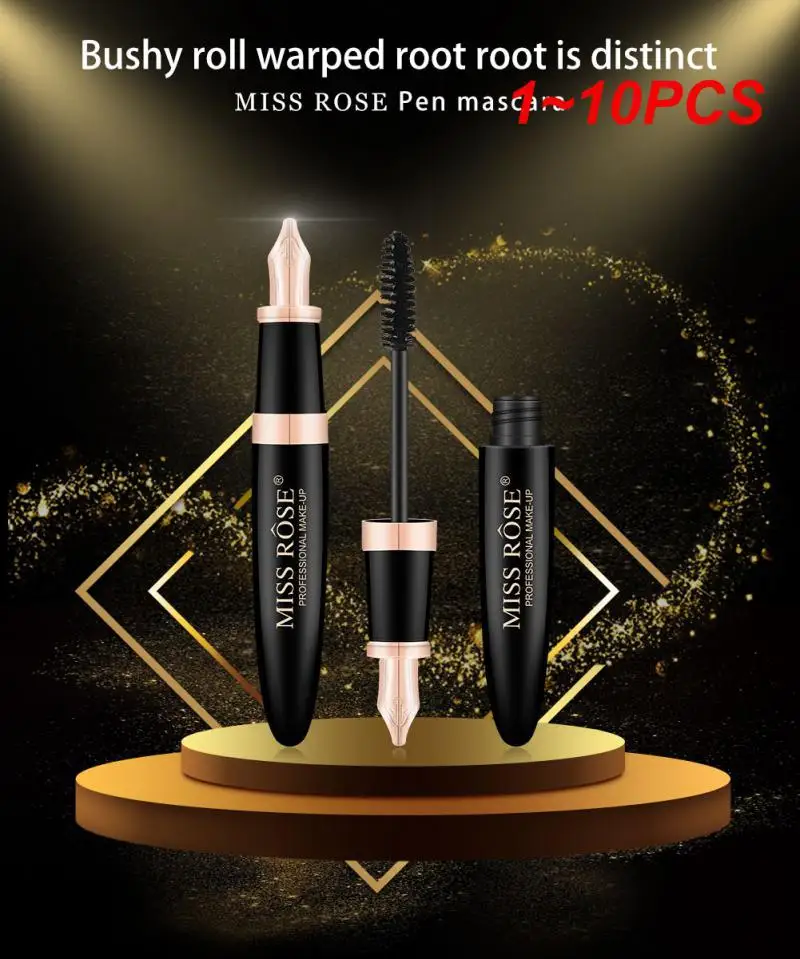 1 ~ 10 Pezzi Mascara Impermeabile Nero Rosa Mascara Arricciato Naturale Spesso Mascara Nuovo Di Lunga Durata Impermeabile Spesso