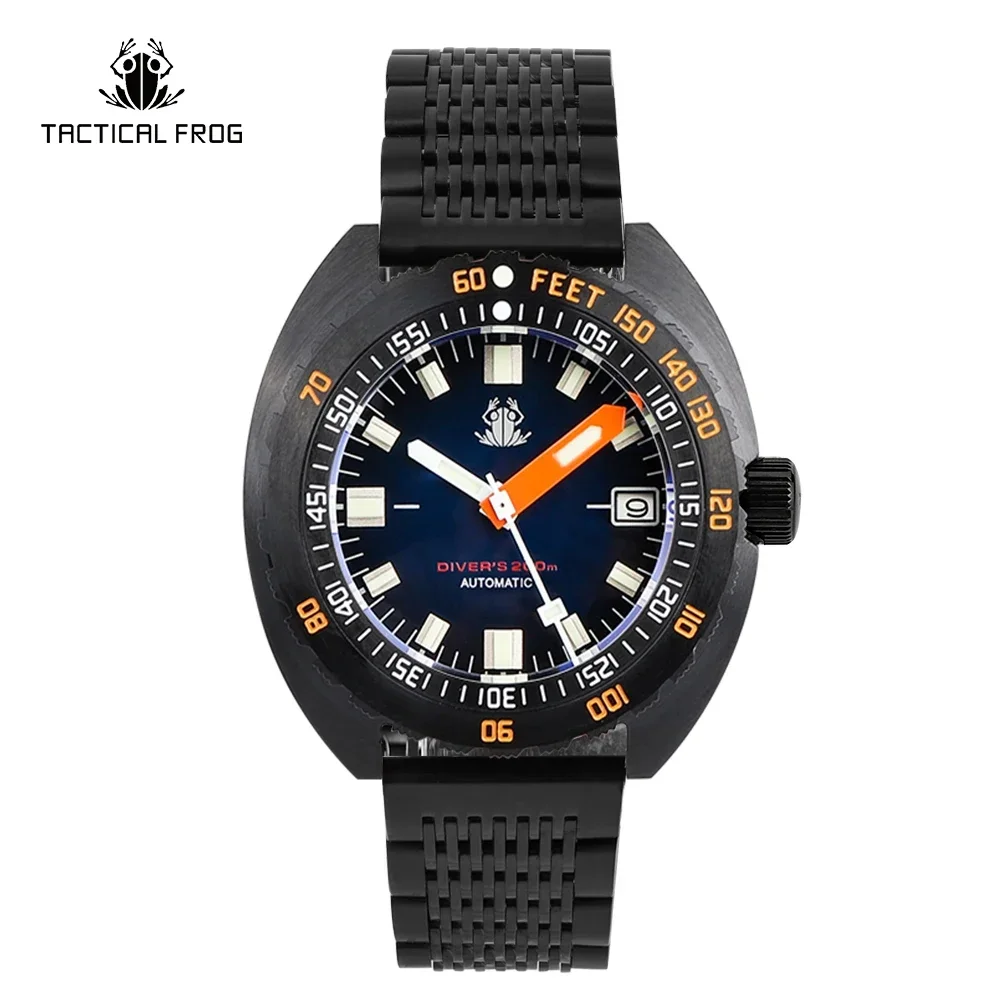 Tactical Frog Pvd Sub 300T Diver Men Orologi Nh35 Automatic Mechanical Sapphire Crystal 200M Orologio Da Uomo Impermeabile Spedizione Gratuita