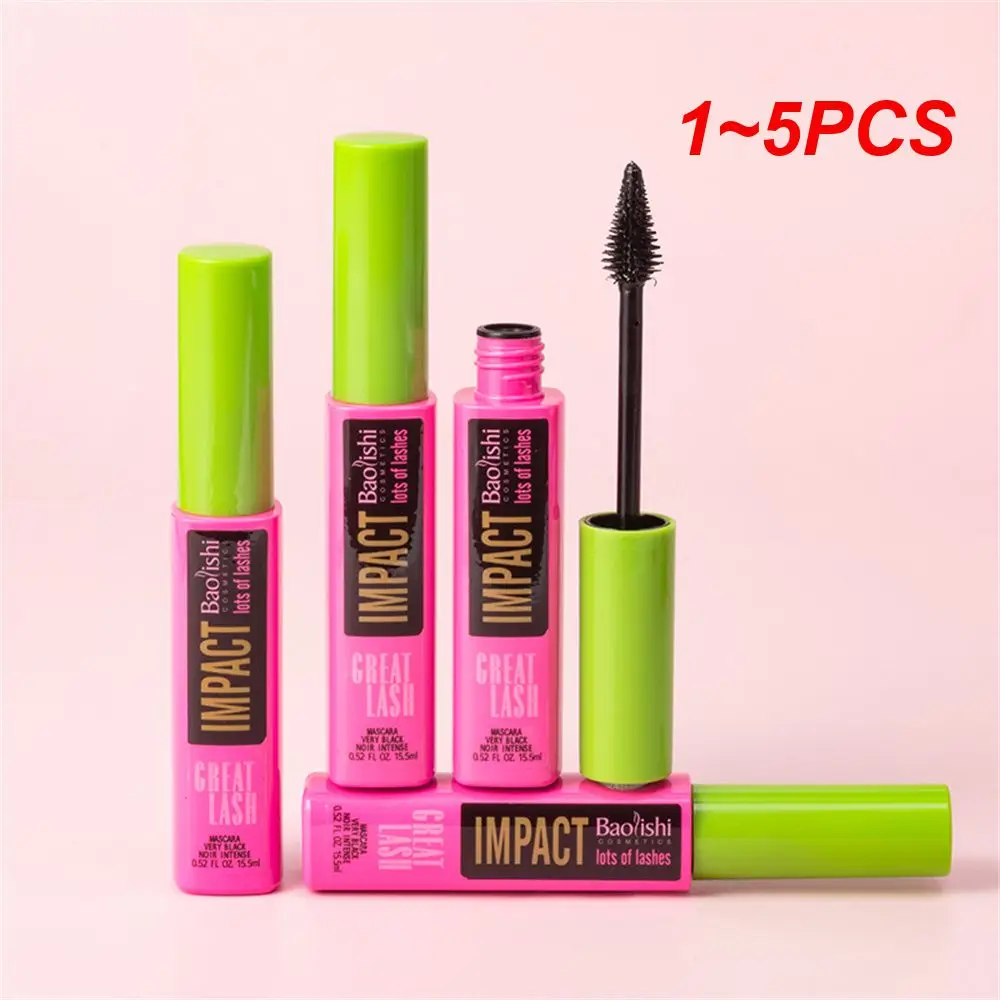 1 ~ 5Pcs Waterproof Mascara Cream Radian Brush Head Net Content 15.5G Mascara Cream Eye Black Extender Slim Eye Black