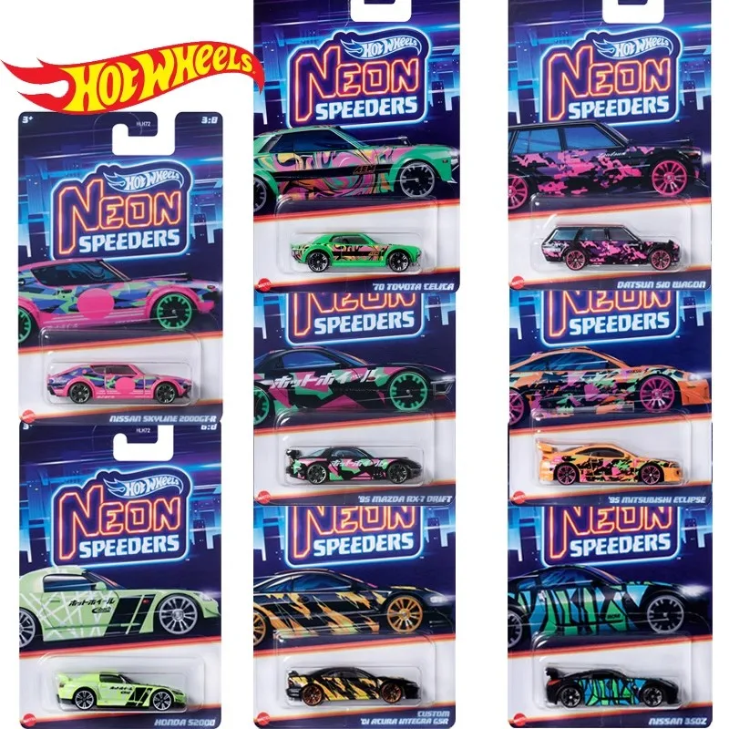 2024 Original Neon Speeder Hot Wheels Honda S2000 Nissan Skyline Datsun 1/64 Modello Di Auto Natale Regalo Di Compleanno Giocattoli