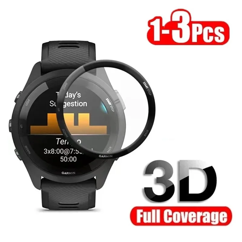 Proteggi Schermo Curvo 3D Compatibile Per Garmin Forerunner 265 Pellicola Protettiva Per Garmin Forerunner 265 (Non Vetro)