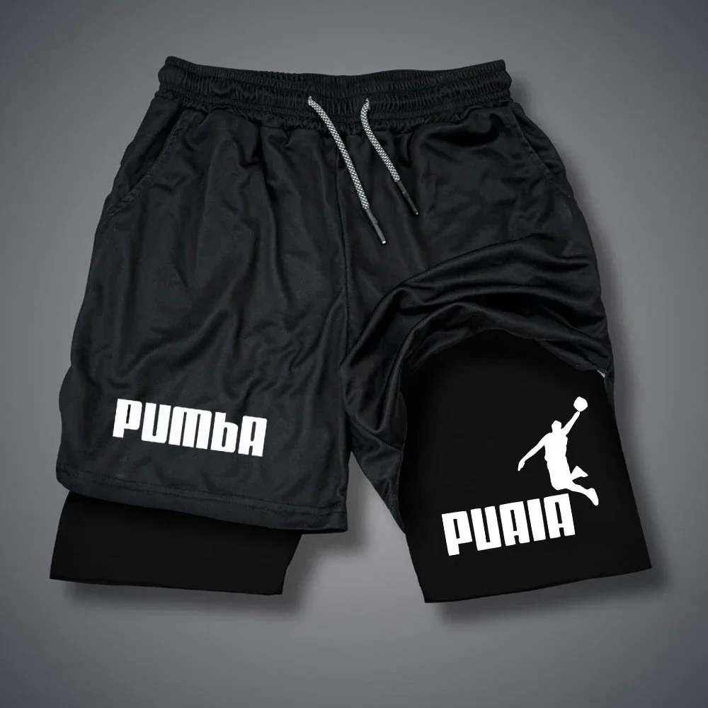 Pantaloncini Da Uomo Estivi Pantaloncini Con Stampa Lettera Pumba Pantaloni Corti Casual Ad Asciugatura Rapida Pantaloni Corti Sportivi A Due Piani St