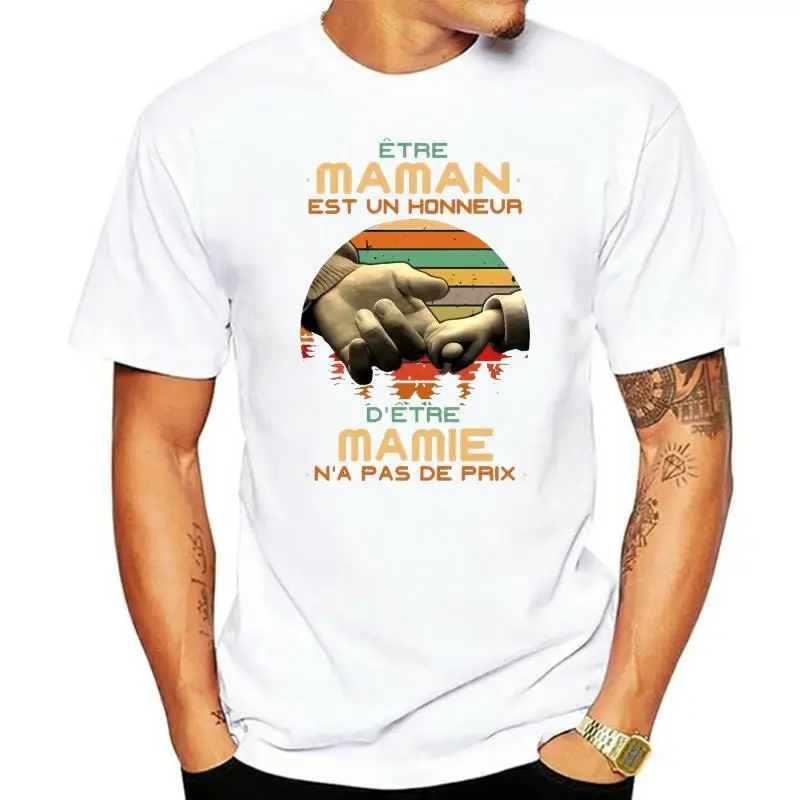 Etre Maman Est Un Honneur D'Etre Mamie Na Pas De Prix T-Shirt Versione Vintage