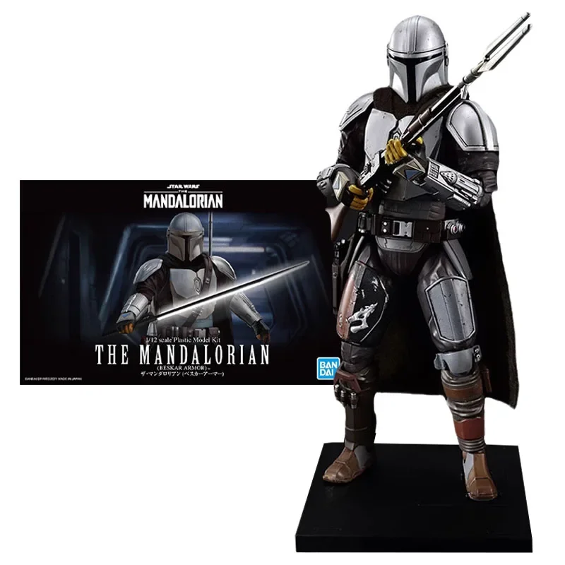 Bandai Genuine Figure Star Wars The Mandalorian Model Kit The Mandalorian Beskar Armor Collection Model Action Figure Toys Gifts