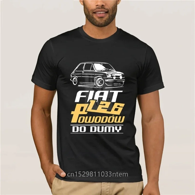 Top T-Shirt Da Uomo Fiat 126 Powodow Do Dumy Meska Koszulka Polska Koszulki Polski Polski Polish Girocollo Cool T-Shirt Da Uomo