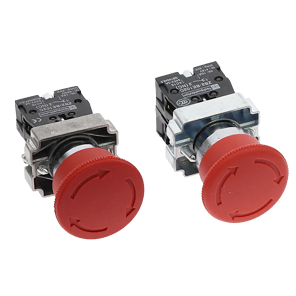 Xb2 Interruttore A Pulsante Di Arresto Di Emergenza Con Testa A Fungo Rosso 22Mm 10A/415V Xb2-542 Xb2-545