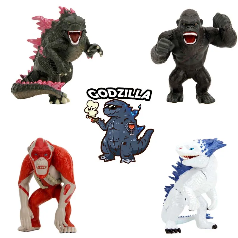 New Alloy Godzilla X Kong The New Empire Shimo The King Of Monster Scar King Action Figure Giocattoli Da Collezione In Pvc Per Regalo Per Bambini