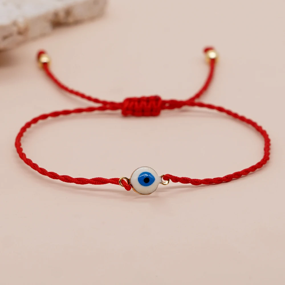 Go2Boho Braccialetti Intrecciati Rossi Design Evil Eye Luck Chain Handmade Twisted Rope Fashion Jewelry Nuovo Regalo Alla Moda Per Donna Uomo