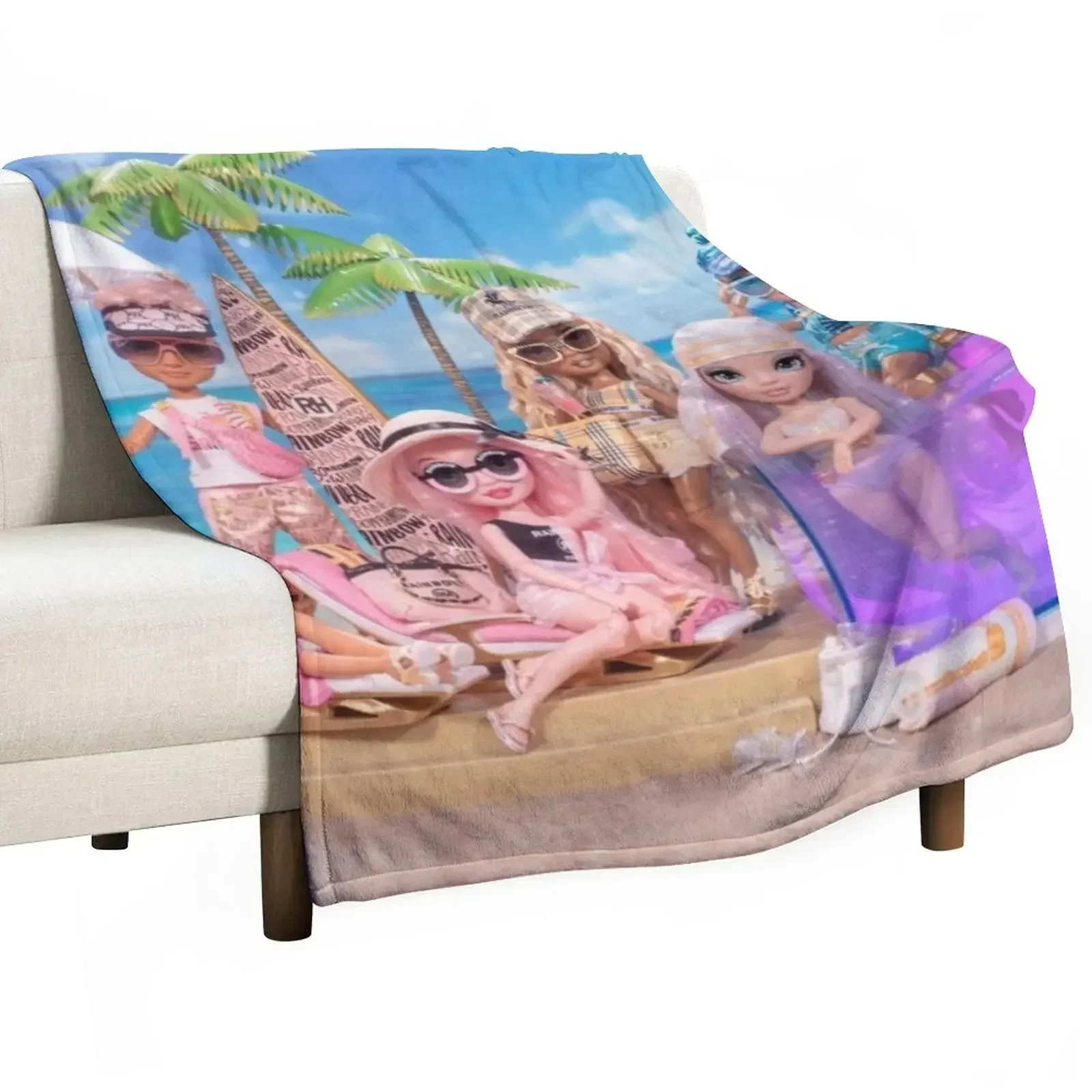 New Rainbow High Pacific Coast Line Throw Coperta Decorativa Letti Decorativi Bellissime Coperte