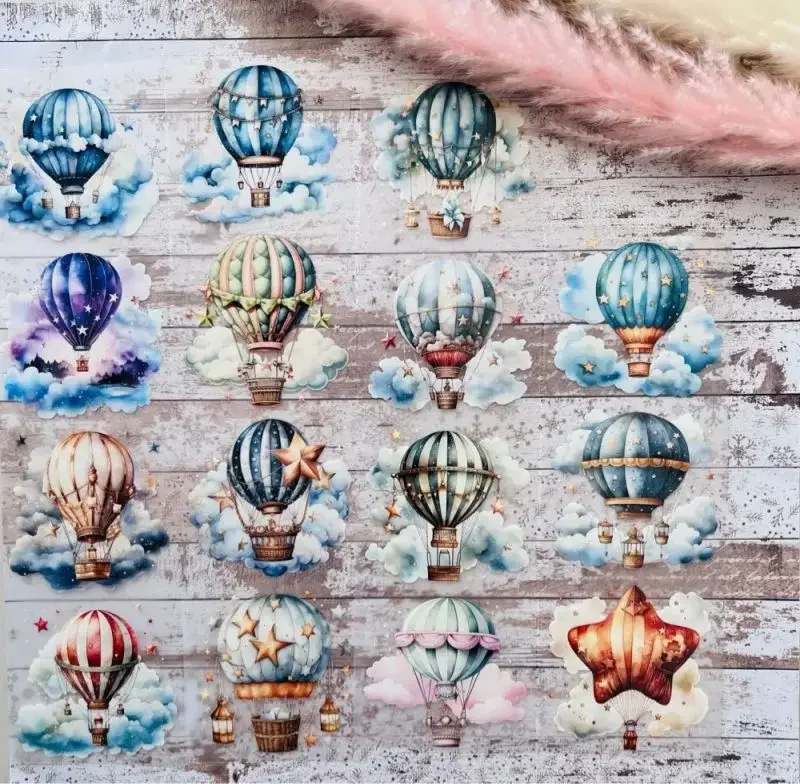 Dudutape 1 Loop - Scs Hot Air Balloon Breeze Masking Pet Washi Tape