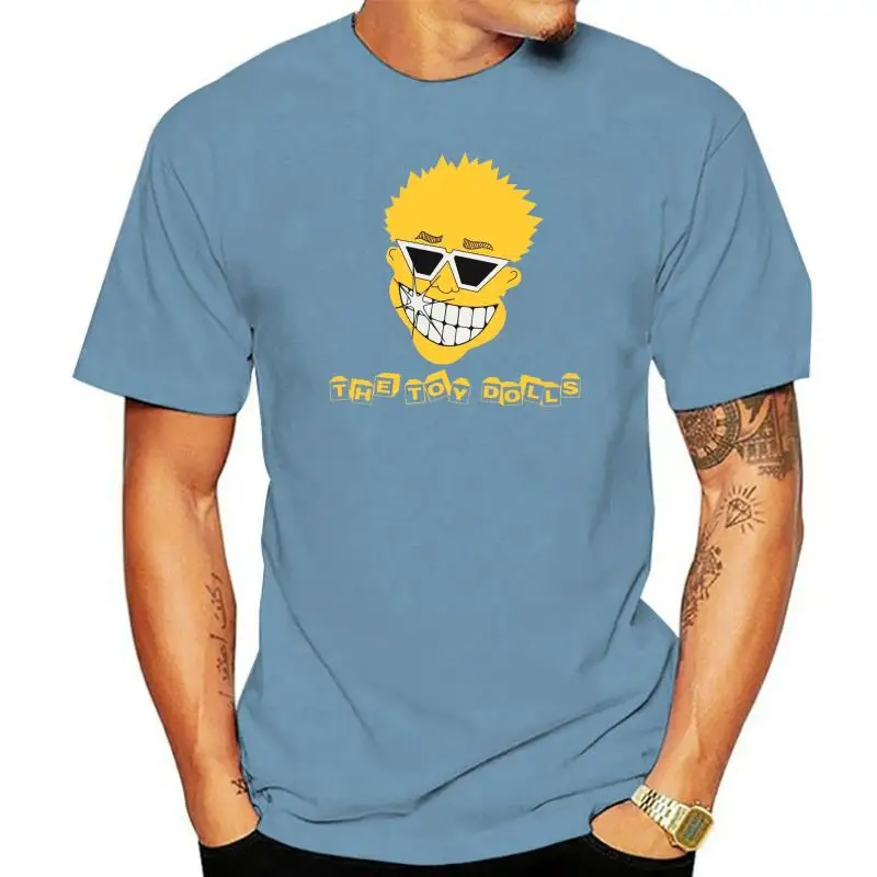 The Toy Dolls Smiley Face Punk Gbh Sham69 Uk Subs The Adices New Black T Shirt Fashion 100% Cotton T Shirt Fashion